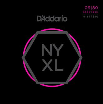 D'Addario NYXL 8-String Super Light 09-80