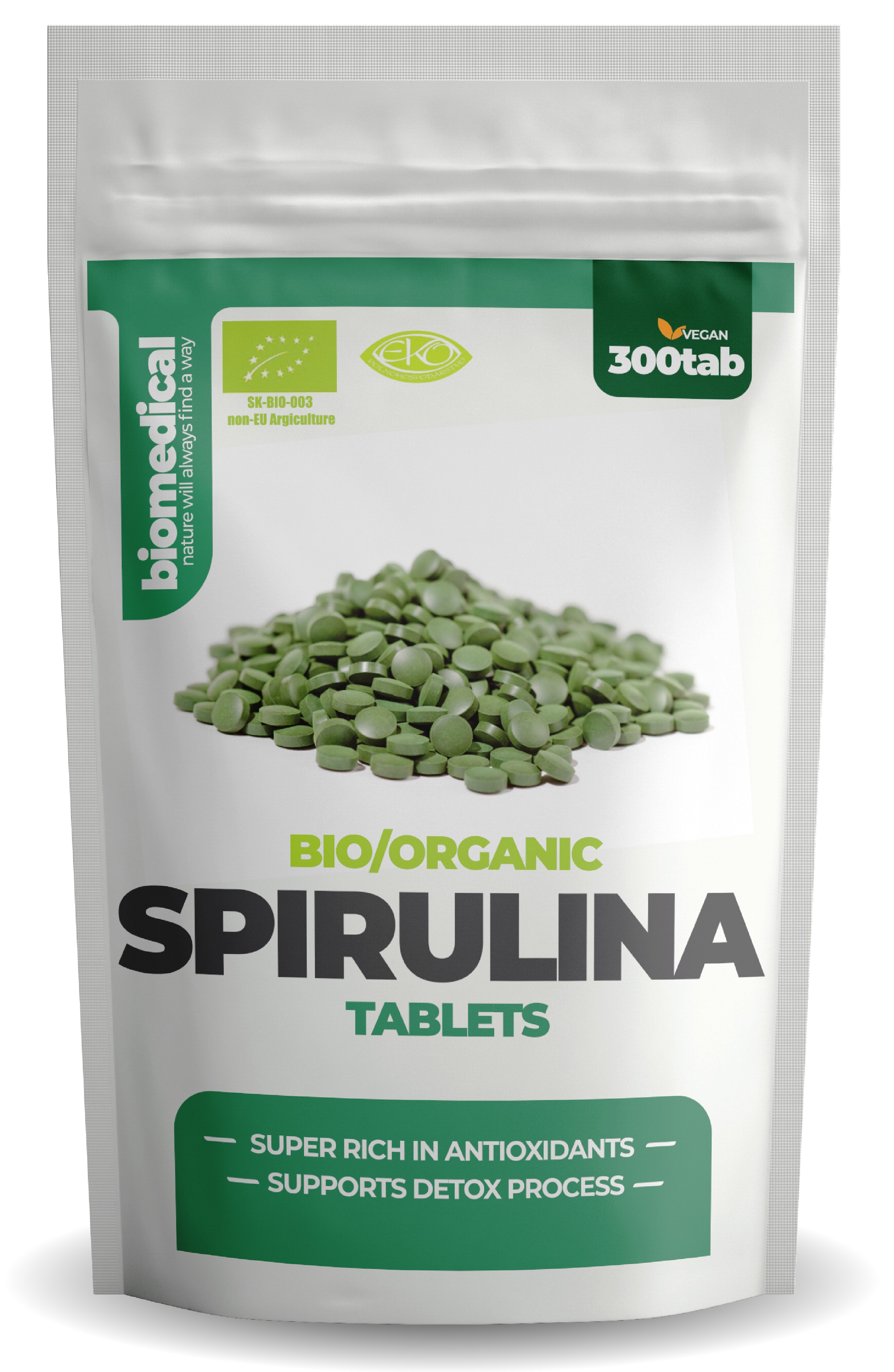Organic Spirulina - Bio Spirulina tablety 300 tab