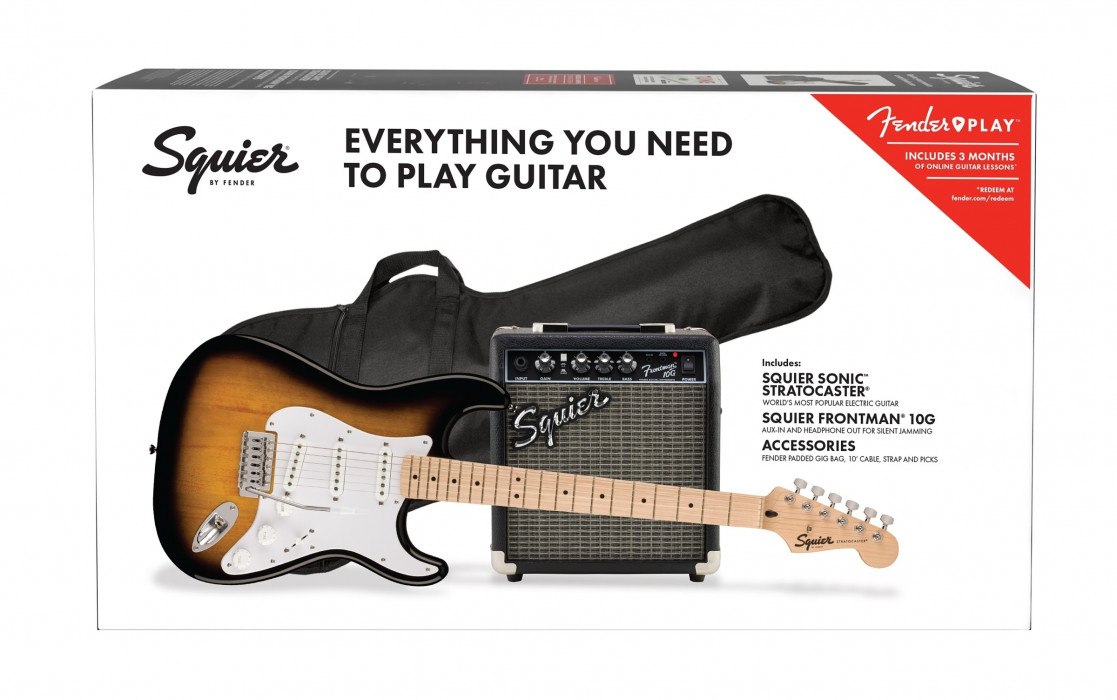 Fender Squier Sonic Stratocaster Pack - 2-Color Sunburst