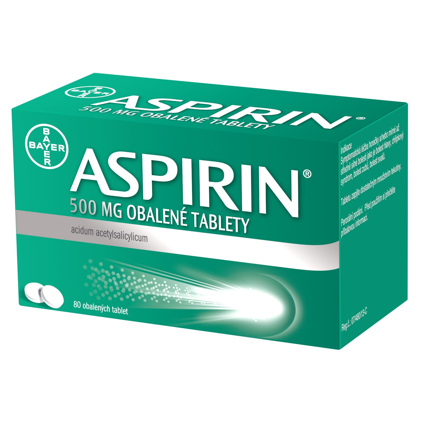 Aspirin 500mg 80 tablet