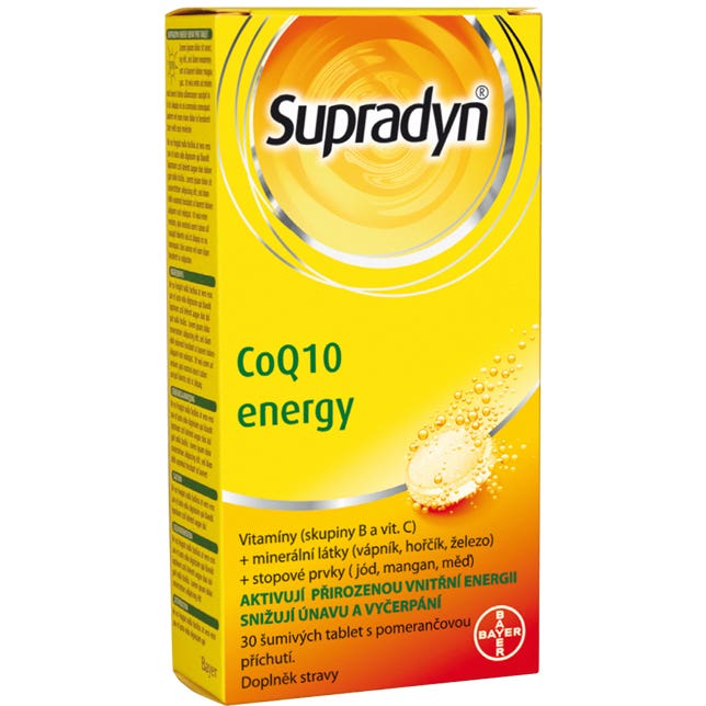 Supradyn coQ10 energy 30 šumivých tablet