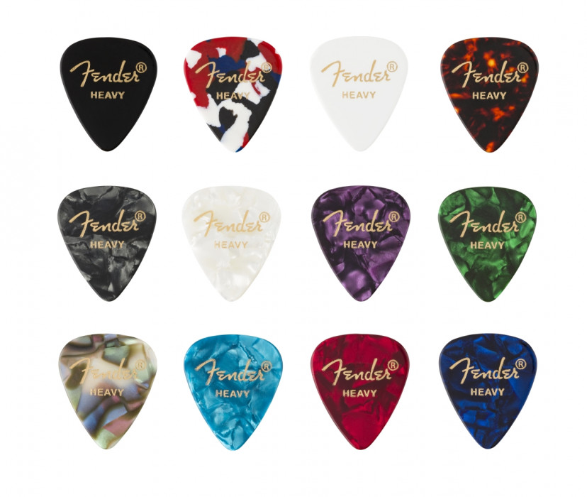 Fender 351 Shape  Celluloid Medley  Heavy 12ks