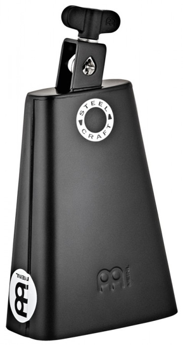 Meinl SCL70B-BK Steel Craft Line Classic Rock Cowbell 7” Big Mouth - Black