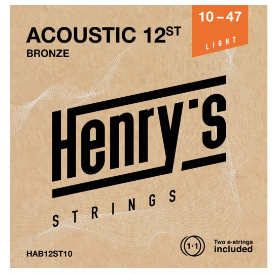 Henry’s HAB12ST10 Acoustic Bronze - 010“ - 047“