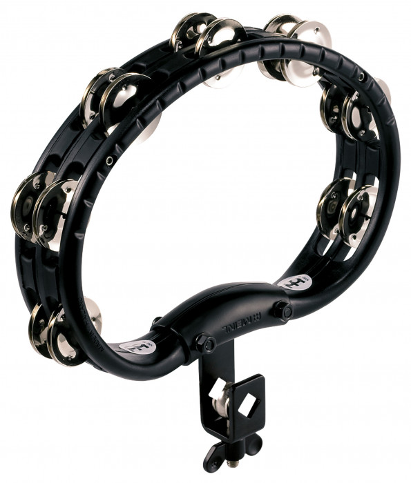 Meinl TMT2BK Mountable Traditional ABS Tambourine 2 Rows - Black