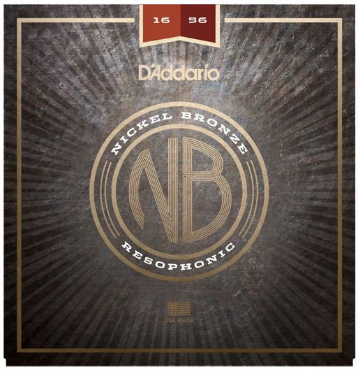 D'Addario NB1656 Nickel Bronze Resophonic 16-56