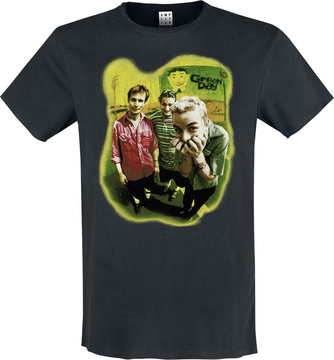 Green Day Amplified Collection - Mugshot Rebels Tričko černá
