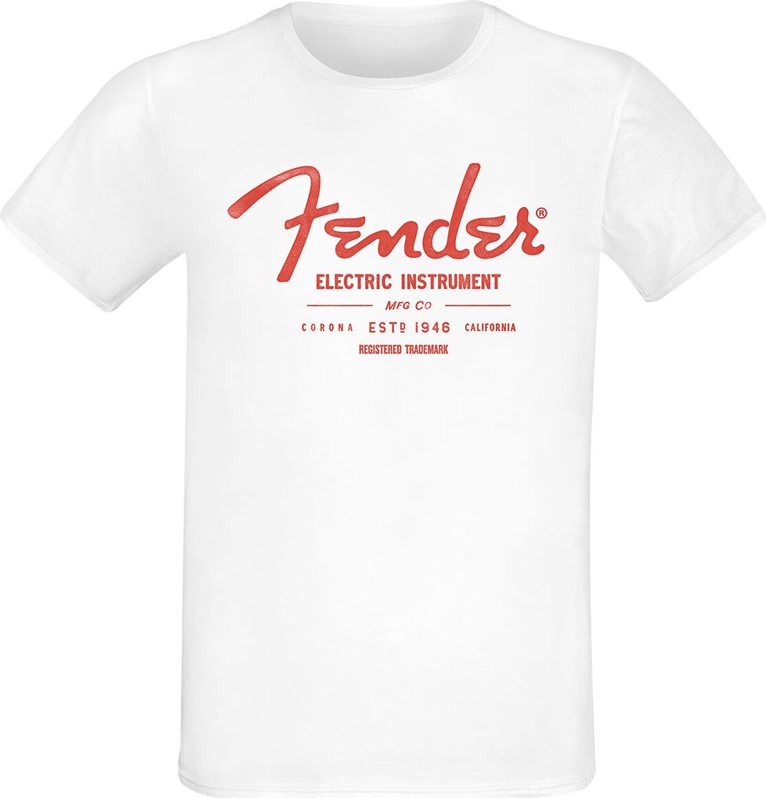 Fender Electric Instrument Tričko bílá
