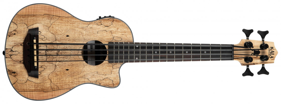KALA U-Bass Spalted Maple Fretted