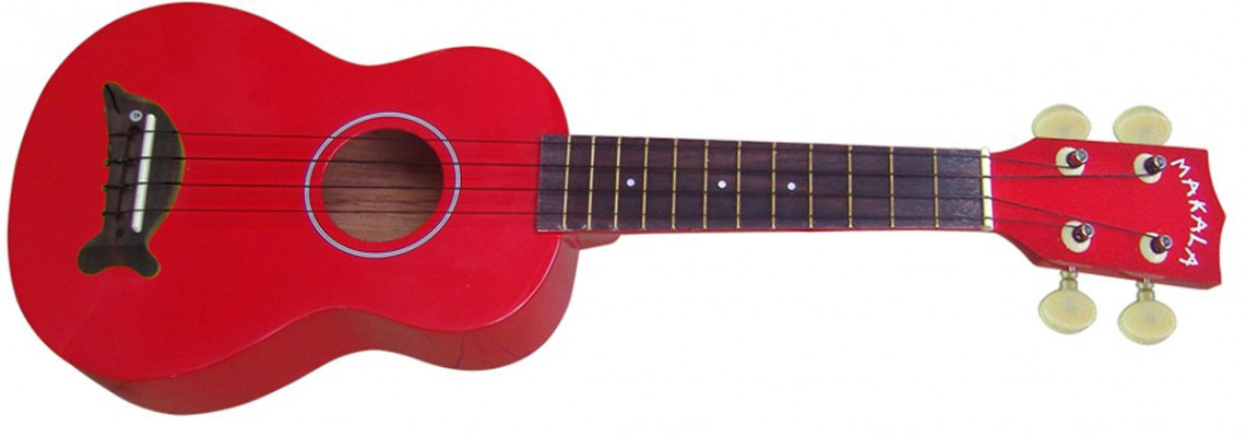 KALA Makala MK-SD Dolphin Soprano Ukulele Candy Apple Red