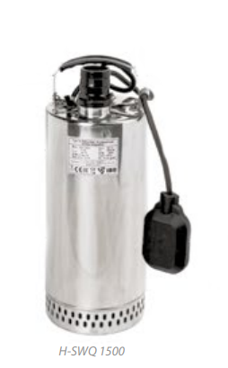 Vysokotlaké nerezové ponorné čerpadlo IBO H-SWQ 1500, 230V, kabel 10m s plovákem