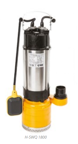 Vysokotlaké nerezové ponorné čerpadlo IBO H-SWQ 1800, 230V, kabel 10m s plovákem