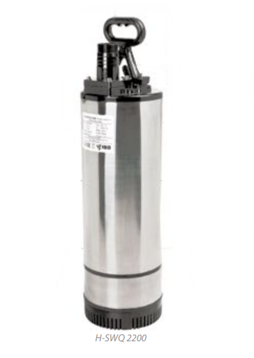 Vysokotlaké nerezové ponorné čerpadlo IBO H-SWQ 2200, 230V, kabel 10m s plovákem