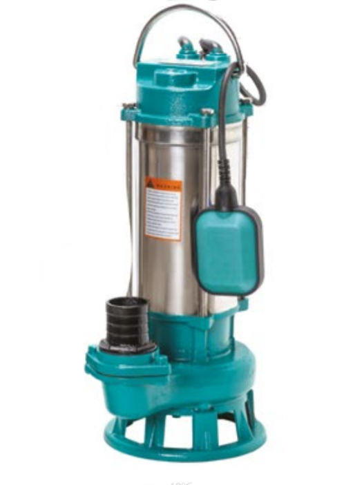 Kalové čerpadlo IBO V1500 s drtičem a plovákem 230V, 1,5kW, kabel 10m