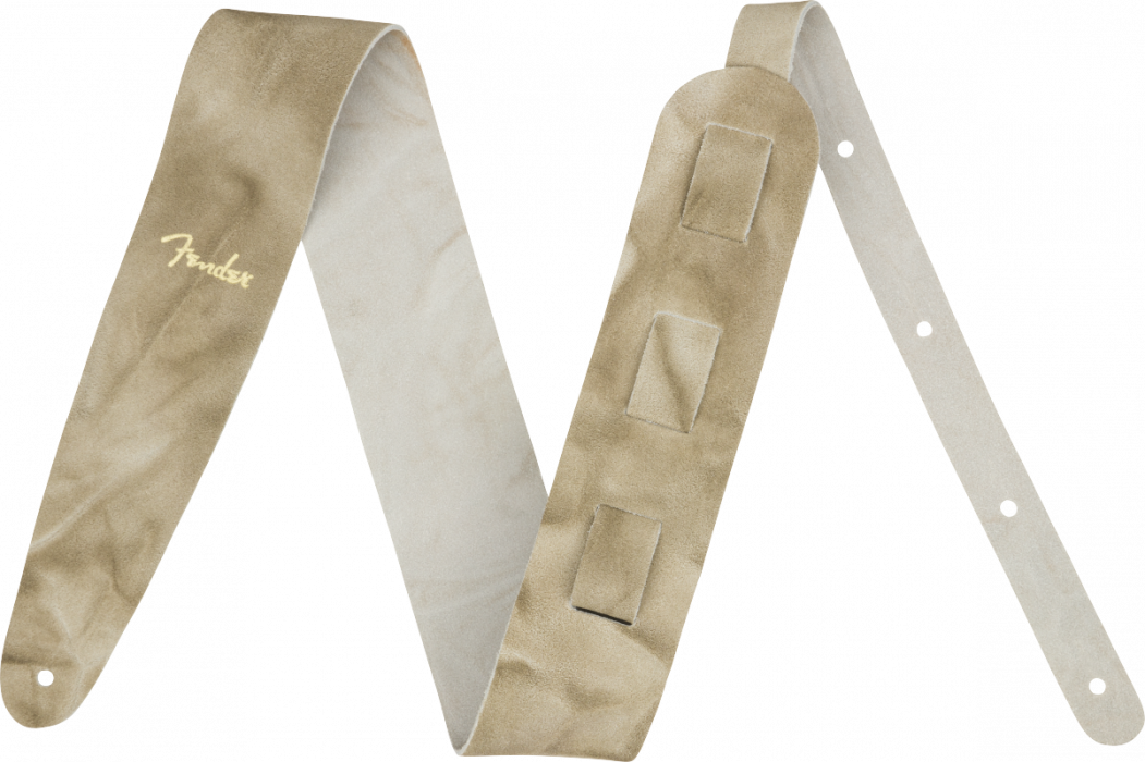 Fender Tie Dye Leather Strap, Natural