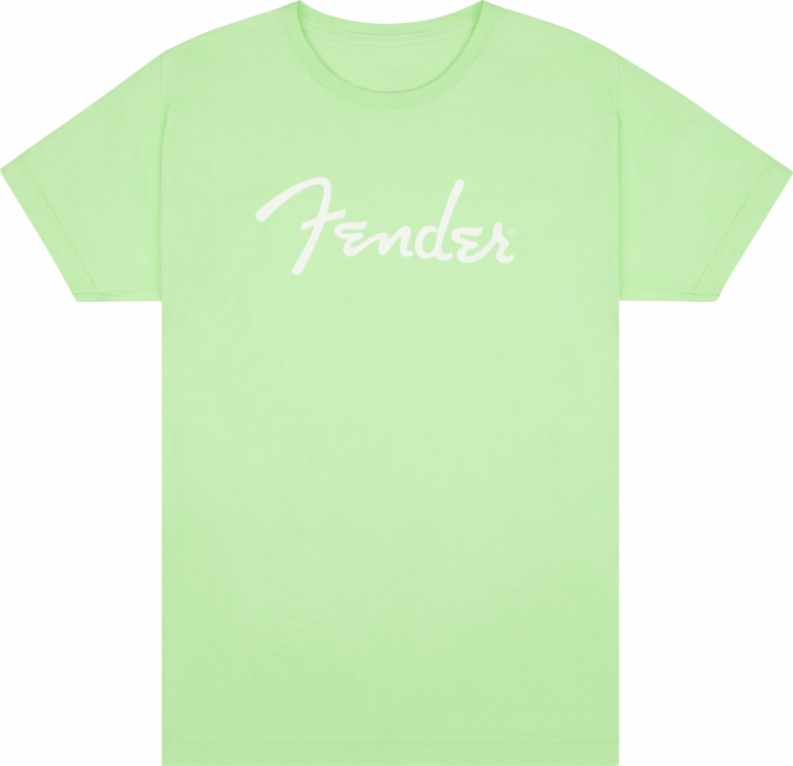 Fender Spaghetti Logo T-Shirt, Surf Green, S