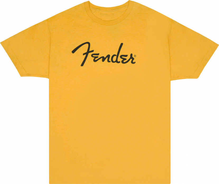 Fender Spaghetti Logo T-Shirt, Butterscotch, XL