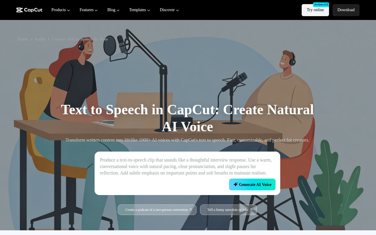 CapCut Text to Speech